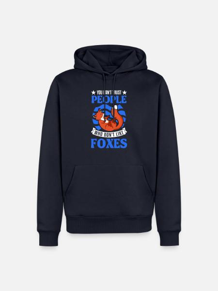 Fox Gift Red Fox - Men’s Premium Organic Hoodie - navy