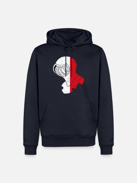 Helm von Helmond - Männer Premium Bio Hoodie - Navy
