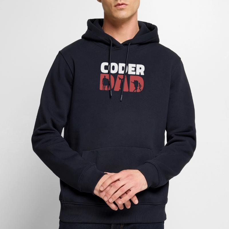 Entwickler Coder Programmierer Papa Coding Männer Premium Bio Hoodie