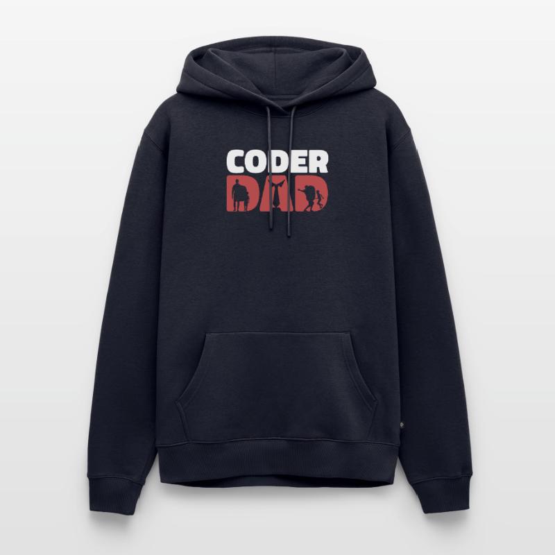 Entwickler Coder Programmierer Papa Coding Männer Premium Bio Hoodie
