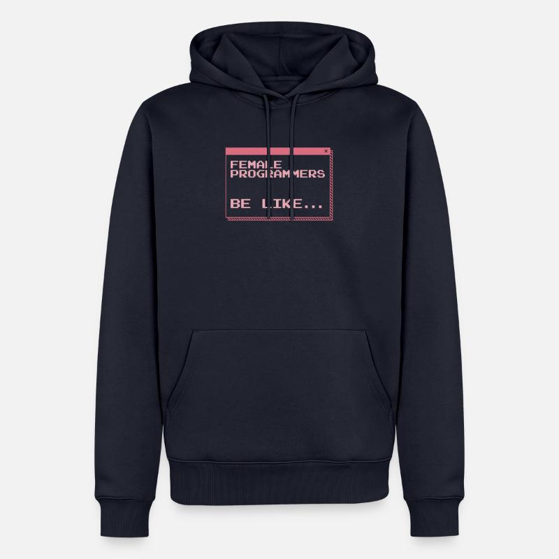 Developer Coder Programmer Female - Men’s Premium Organic Hoodie - navy