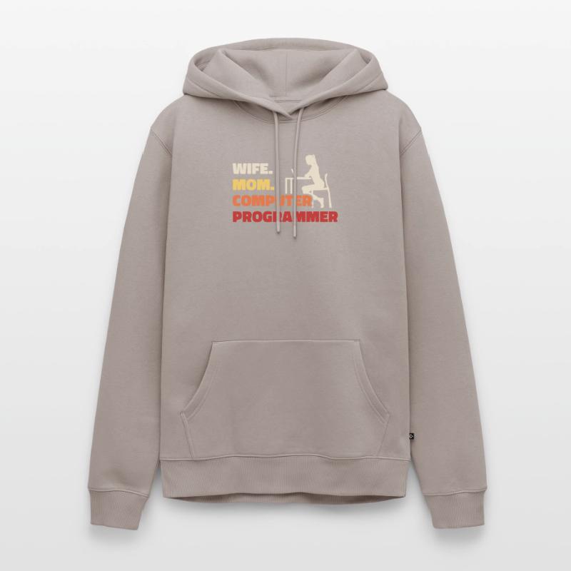 Entwickler Coder Programmierer Ehefrau Männer Premium Bio Hoodie