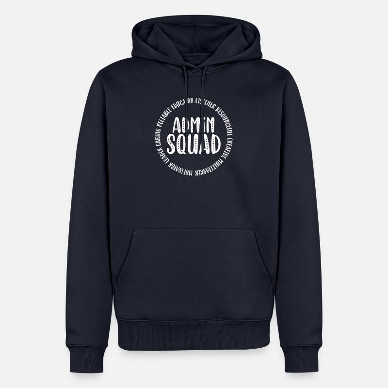Admin Squad Admin Assistant Verwaltungsschule - Männer Premium Bio Hoodie - Navy