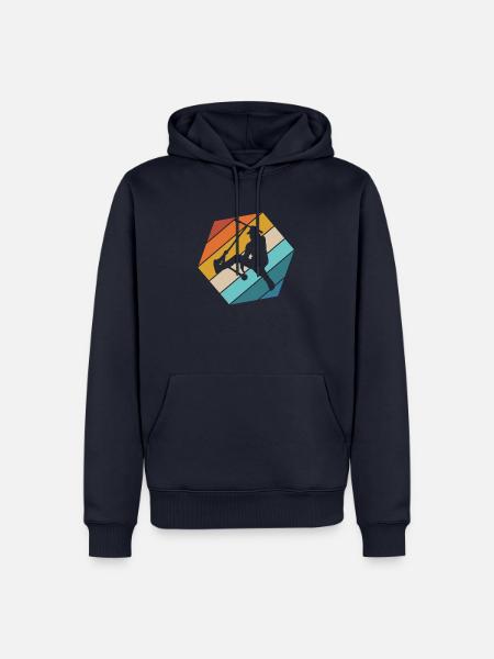Scooter Roller Tretroller Geschenk - Männer Premium Bio Hoodie - Navy