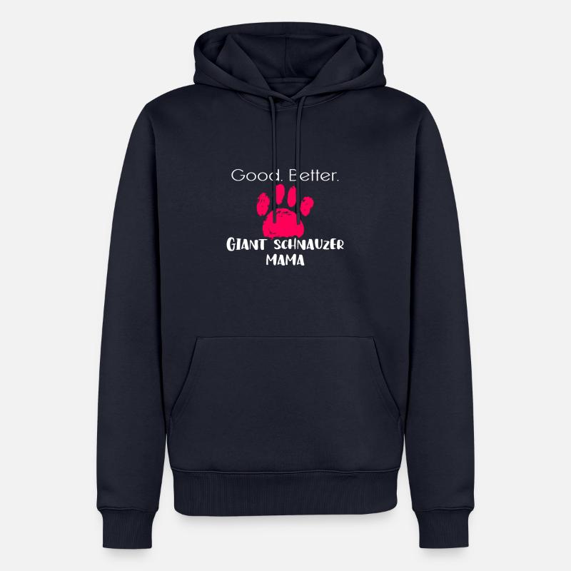 Schnauzer géant - Sweat à capuche Premium bio Homme - bleu marine
