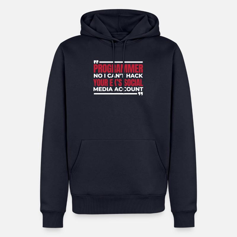 Entwickler Coder Programmierer Humor - Männer Premium Bio Hoodie - Navy