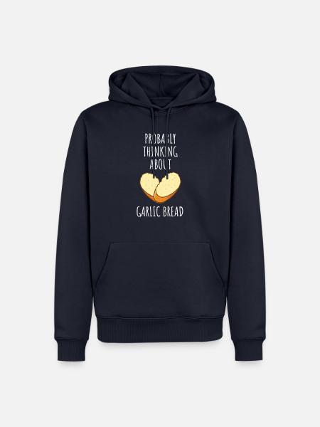 Knoblauch Knoblauchbrot Essen Geschenk - Männer Premium Bio Hoodie - Navy