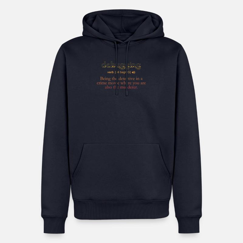 Debugdefinition - Computer Science Programmer - Männer Premium Bio Hoodie - Navy