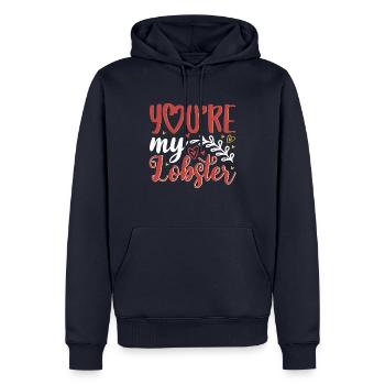 You are my lobster - Men’s Premium Organic Hoodie - navy - Front - Nico (187cm)