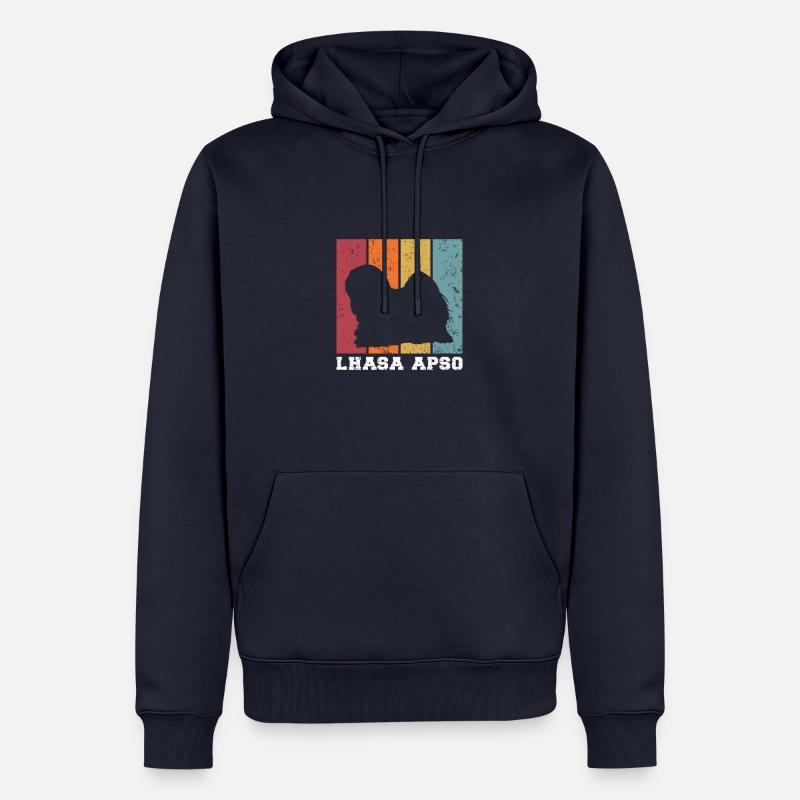 Lhasa Apso - Männer Premium Bio Hoodie - Navy
