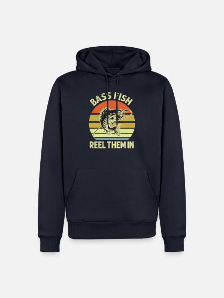 Barschfische Hole sie ein - Männer Premium Bio Hoodie - Navy