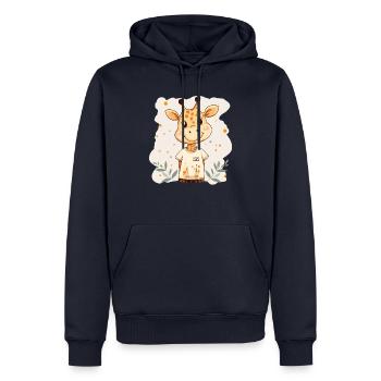 Giraffe for children - Men’s Premium Organic Hoodie - navy - Front - Nico (187cm)