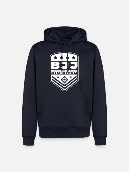 Brazilian Jiu-Jitsu Logo - Männer Premium Bio Hoodie - Navy