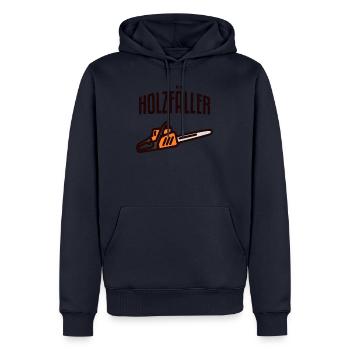 Holzfäller Baumfäller Axt - Männer Premium Bio Hoodie - Navy - Vorne - Nico (187cm)