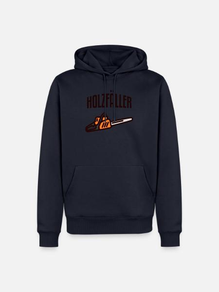 Holzfäller Baumfäller Axt - Männer Premium Bio Hoodie - Navy