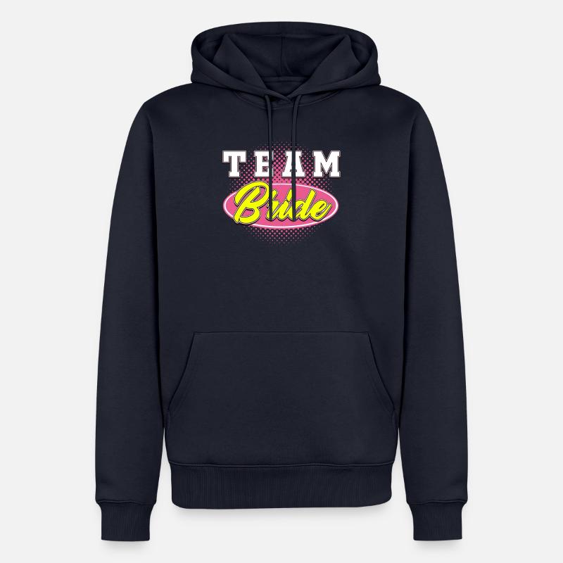 BACHELOR Team Bride - Männer Premium Bio Hoodie - Navy