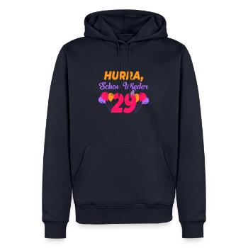 Geschenk 30 Geburtstag - lustig Spruch - Männer Premium Bio Hoodie - Navy - Vorne - Nico (187cm)