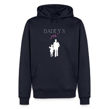 Daddys girl baby Kinder Geschenk - Männer Premium Bio Hoodie - Navy - Vorne - Nico (187cm)