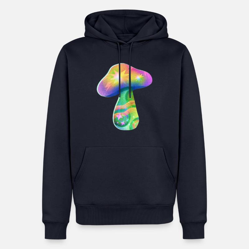 Champignon magique Riso - Sweat à capuche Premium bio Homme - bleu marine