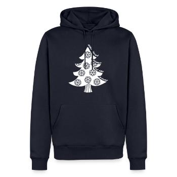 La meilleure période de l’année - Sweat à capuche Premium bio Homme - bleu marine - Devant - Nico (187cm)