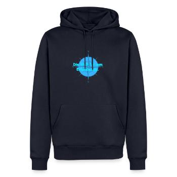 Explore the World - Spell - ApriNoeScor - Men’s Premium Organic Hoodie - navy - Front - Nico (187cm)