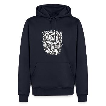 The Heroes - Men’s Premium Organic Hoodie - navy - Front - Nico (187cm)