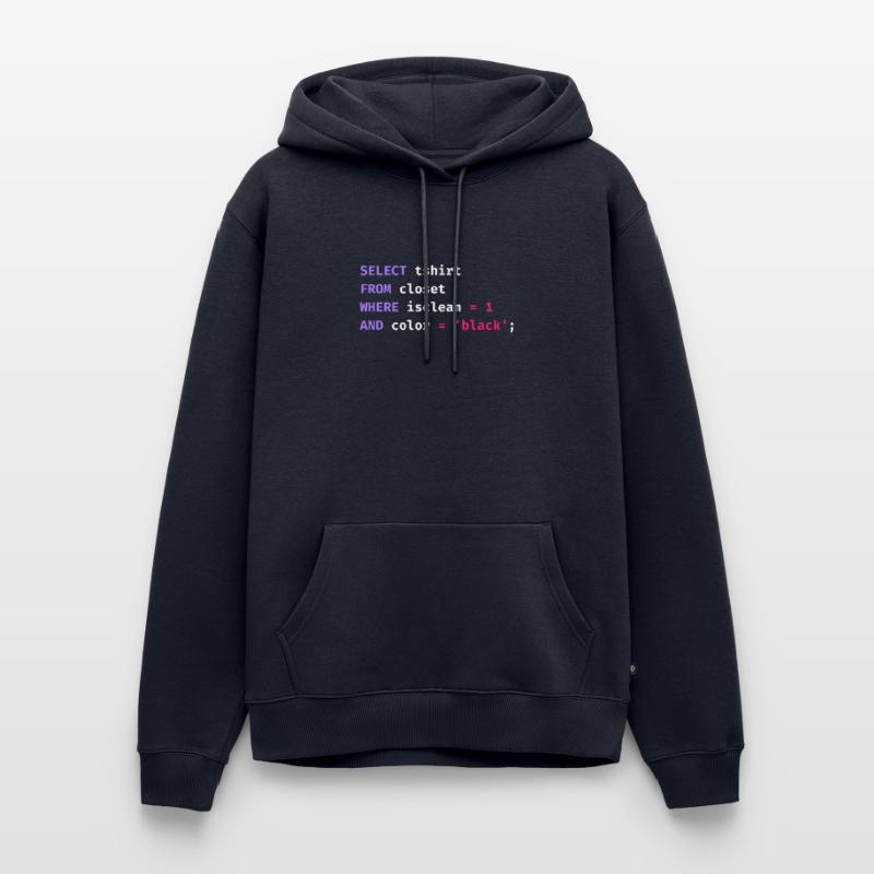 Programmierer Datenbank Wissenschaft Software Coder Lustig Männer Premium Bio Hoodie