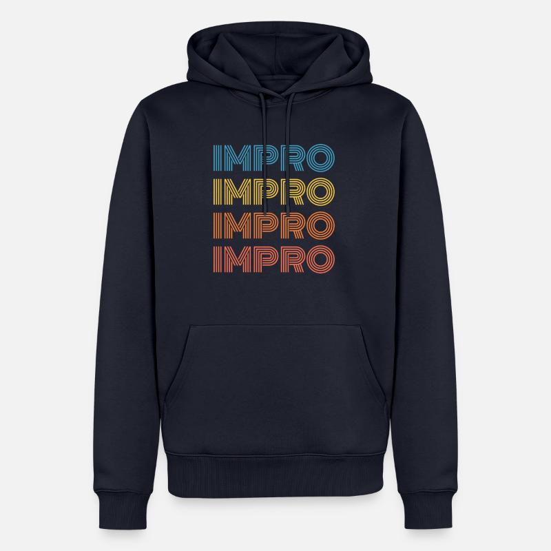Impro Impro Impro Impro - Männer Premium Bio Hoodie - Navy