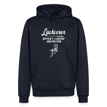 Lackierer Meister Meisterabschluß Lackiererei - Männer Premium Bio Hoodie - Navy - Vorne - Nico (187cm)