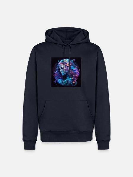 Aquarius - Männer Premium Bio Hoodie - Navy
