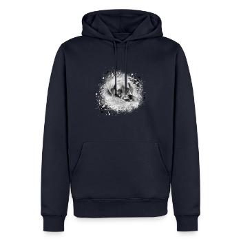 rhodesian ridgeback Hund,Hunderasse,graffiti - Männer Premium Bio Hoodie - Navy - Vorne - Nico (187cm)