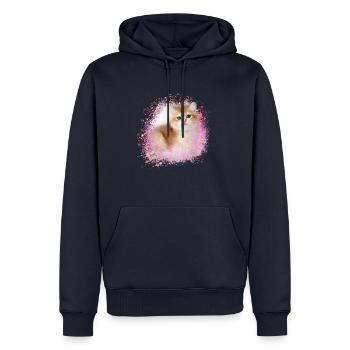 kätzchen,katze,katzenbaby,graffiti,malerei - Männer Premium Bio Hoodie - Navy - Vorne - Nico (187cm)
