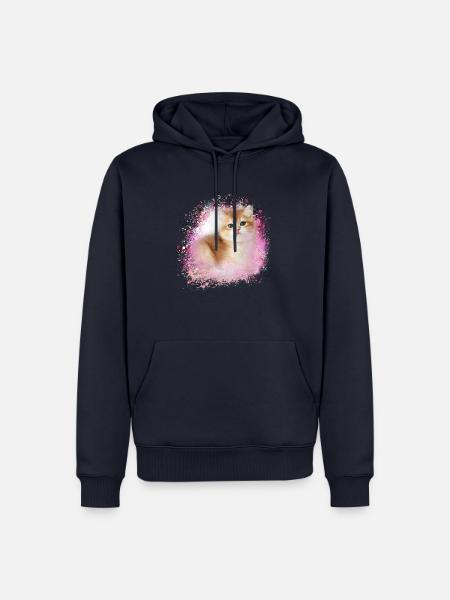 kitten,cat,kitten,graffiti,painting - Men’s Premium Organic Hoodie - navy