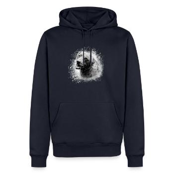 chesapeake bay retriever,retriver,hund,malerei - Männer Premium Bio Hoodie - Navy - Vorne - Nico (187cm)