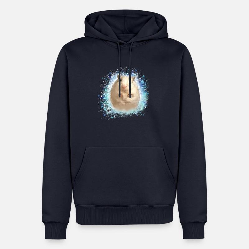 Springmaus,maus,graffiti,malerei,spitzmaus - Männer Premium Bio Hoodie - Navy