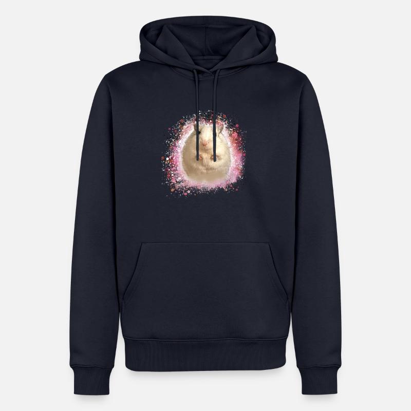 Springmaus,maus,graffiti,malerei,spitzmaus - Männer Premium Bio Hoodie - Navy