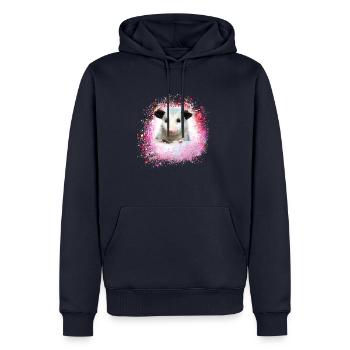 Opossum,mouse,rodent,graffiti - Men’s Premium Organic Hoodie - navy - Front - Nico (187cm)