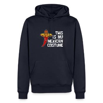 Mexikanisches Coustume Chili & Sombrero - Männer Premium Bio Hoodie - Navy - Vorne - Nico (187cm)