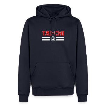 Professeur de Tai Chi Tai Chi Fighter - Sweat à capuche Premium bio Homme - bleu marine - Devant - Nico (187cm)