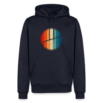 Retro clarinet Vintage clarinet - Men’s Premium Organic Hoodie - navy - Front - Nico (187cm)