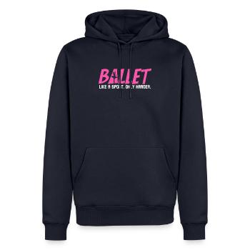 Danseur de ballet Le ballet comme un sport - Sweat à capuche Premium bio Homme - bleu marine - Devant - Nico (187cm)