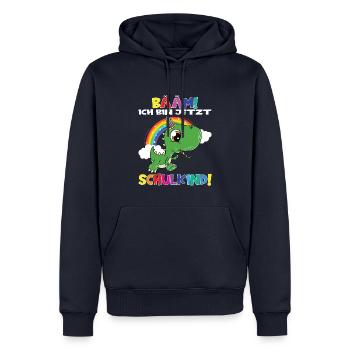 Bääm! Ich Bin Jetzt Schulkind Einschulung - Männer Premium Bio Hoodie - Navy - Vorne - Nico (187cm)