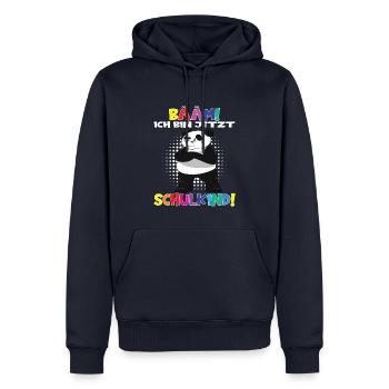 Bääm! Ich Bin Jetzt Schulkind Einschulung - Männer Premium Bio Hoodie - Navy - Vorne - Nico (187cm)