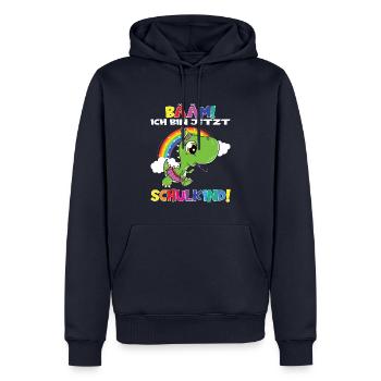 Bääm! Ich Bin Jetzt Schulkind Einschulung - Männer Premium Bio Hoodie - Navy - Vorne - Nico (187cm)