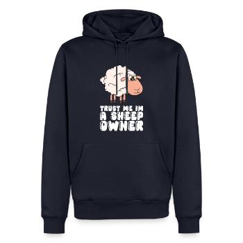 Vertrau Mir, Ich Bin Ein Schafhalter - Männer Premium Bio Hoodie - Navy - Vorne - Nico (187cm)