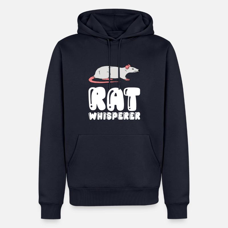 Chuchoteur de rat - Sweat à capuche Premium bio Homme - bleu marine