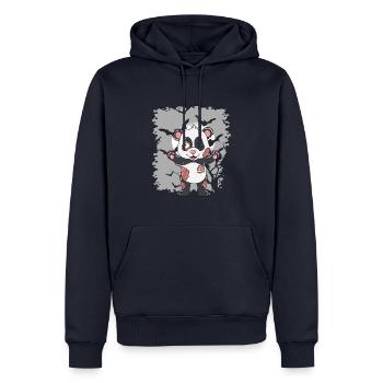 Halloween Zombie Tiere Halloween Panda - Männer Premium Bio Hoodie - Navy - Vorne - Nico (187cm)