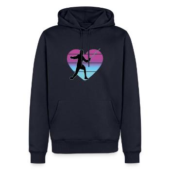 Fechten Fechtsport Fechtkampf Sportfechten - Männer Premium Bio Hoodie - Navy - Vorne - Nico (187cm)