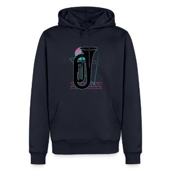 Tuba Spieler Tuba Musikinstrument - Männer Premium Bio Hoodie - Navy - Vorne - Nico (187cm)