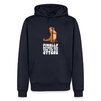 Niedliche Otter-Wortspiele Und Otter-Witze - Männer Premium Bio Hoodie - Navy - Vorne - Nico (187cm)